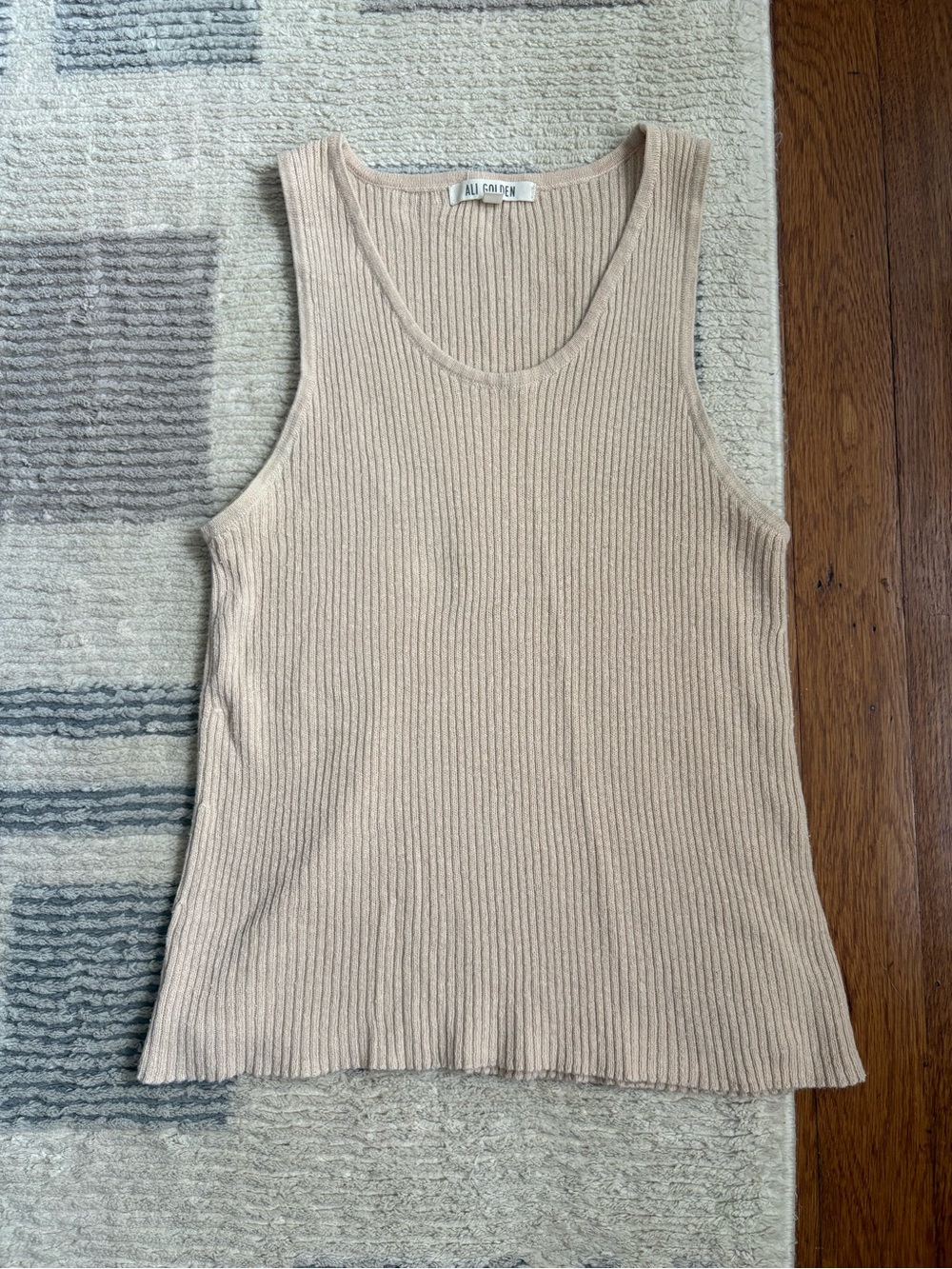 Ali Golden Cotton Linen Blend Tank